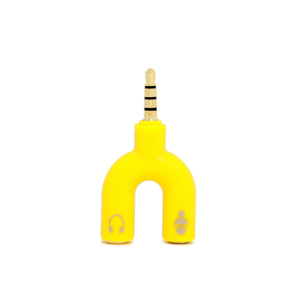 Color 3.5mm Earphone Splitter Adapter for Mobile Phones