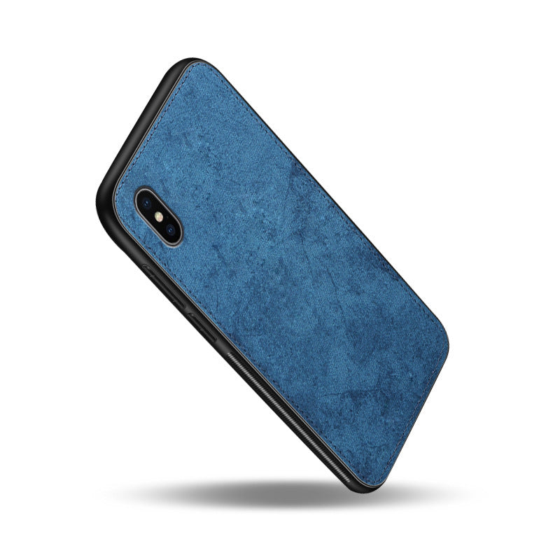 Magnetic Fabric Silicone Phone Case Velvet For iPhone