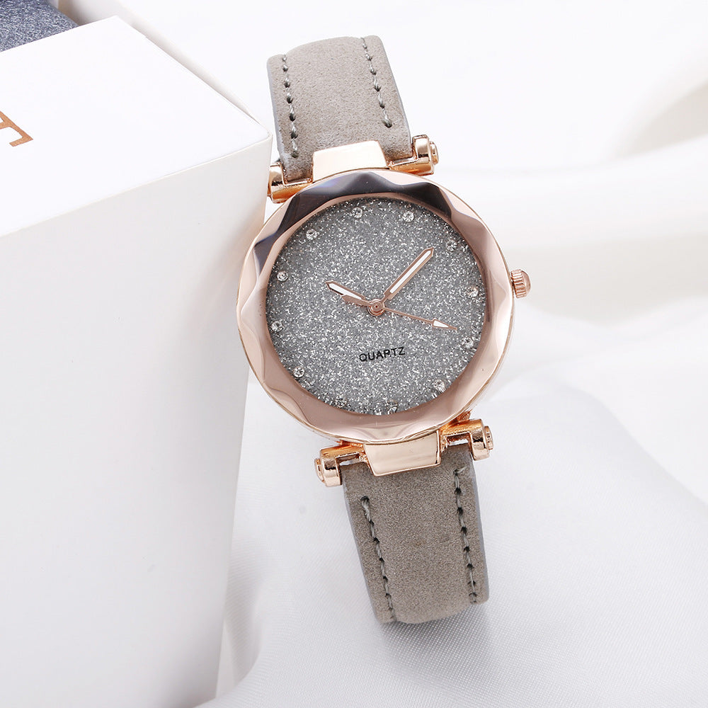 Starry Watch Slim 8mm Case For Women Colorful Dial Everyday