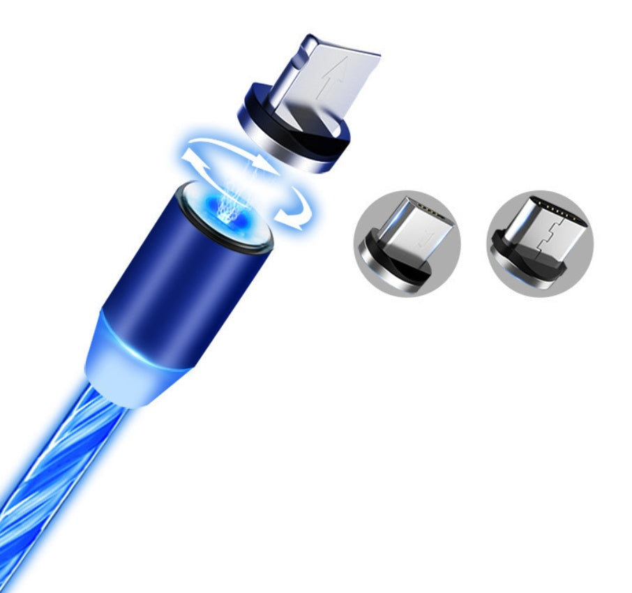Magnetic Streamer Data Cable For Iphone Android Type C