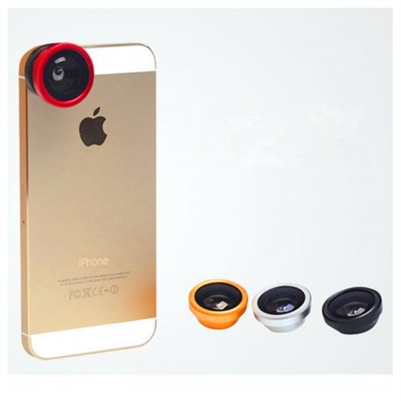 3 In 1 180 Degree Fisheye Lens Kit For Mobile Photography