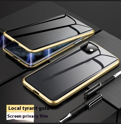 Anti Peep Magnetic Privacy Glass Phone Case Shield