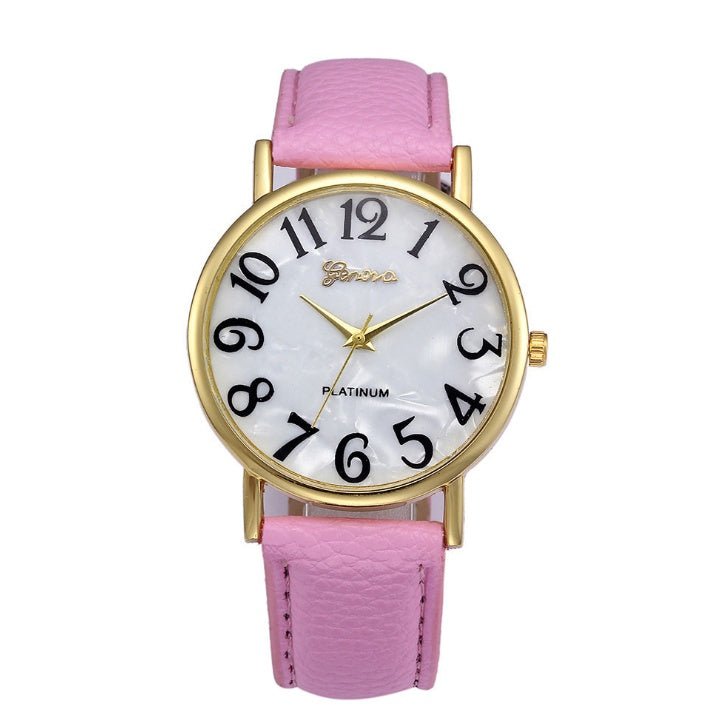 Marble Belt Watch Fashion Geneva Casual Watch Men Women