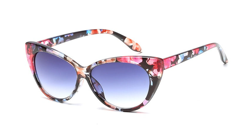 Cat Eye Sunglasses for Women - Fashion UV400 PC Lens, Plastic Metal Frame