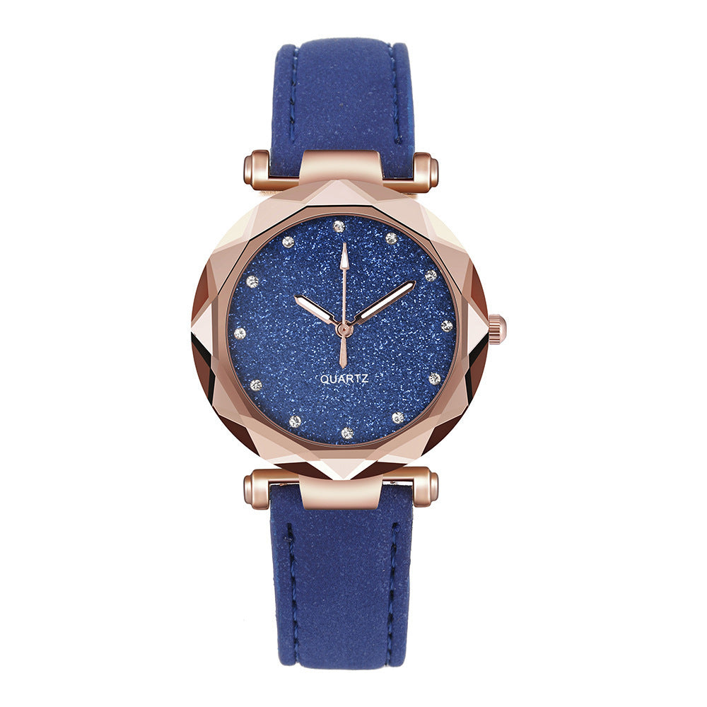 Starry Watch Slim 8mm Case For Women Colorful Dial Everyday