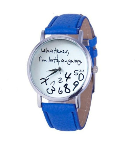 Elegant Womens Quartz Watch With PU Strap Round Dial