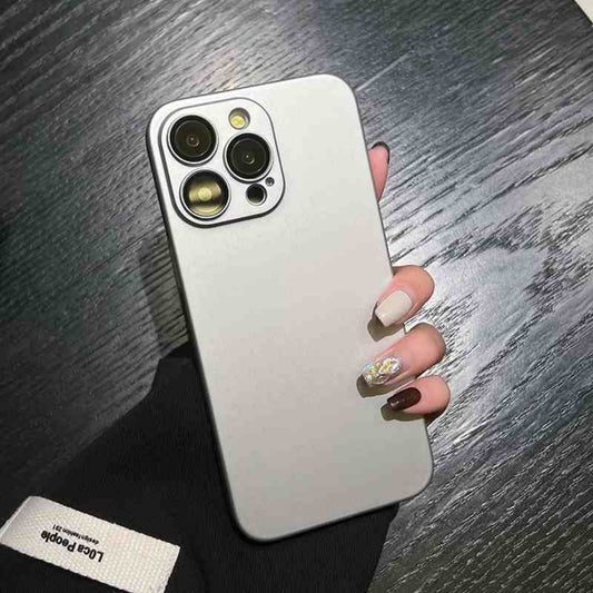 Simple Solid Color Frosted PC Phone Case Ultra Thin Anti Fall Cover for iPhone 14 16