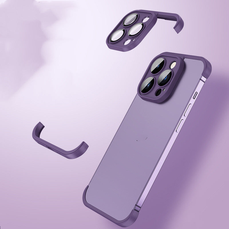 TPU Phone Case with Glass Lens Protector Dustproof Corner Pad for iPhone X–15