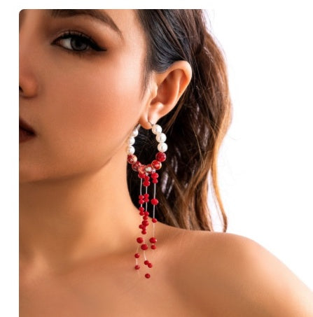 Women’s Gothic Pearl Necklace Fashion Retro Choker Costume Jewelry Accessory