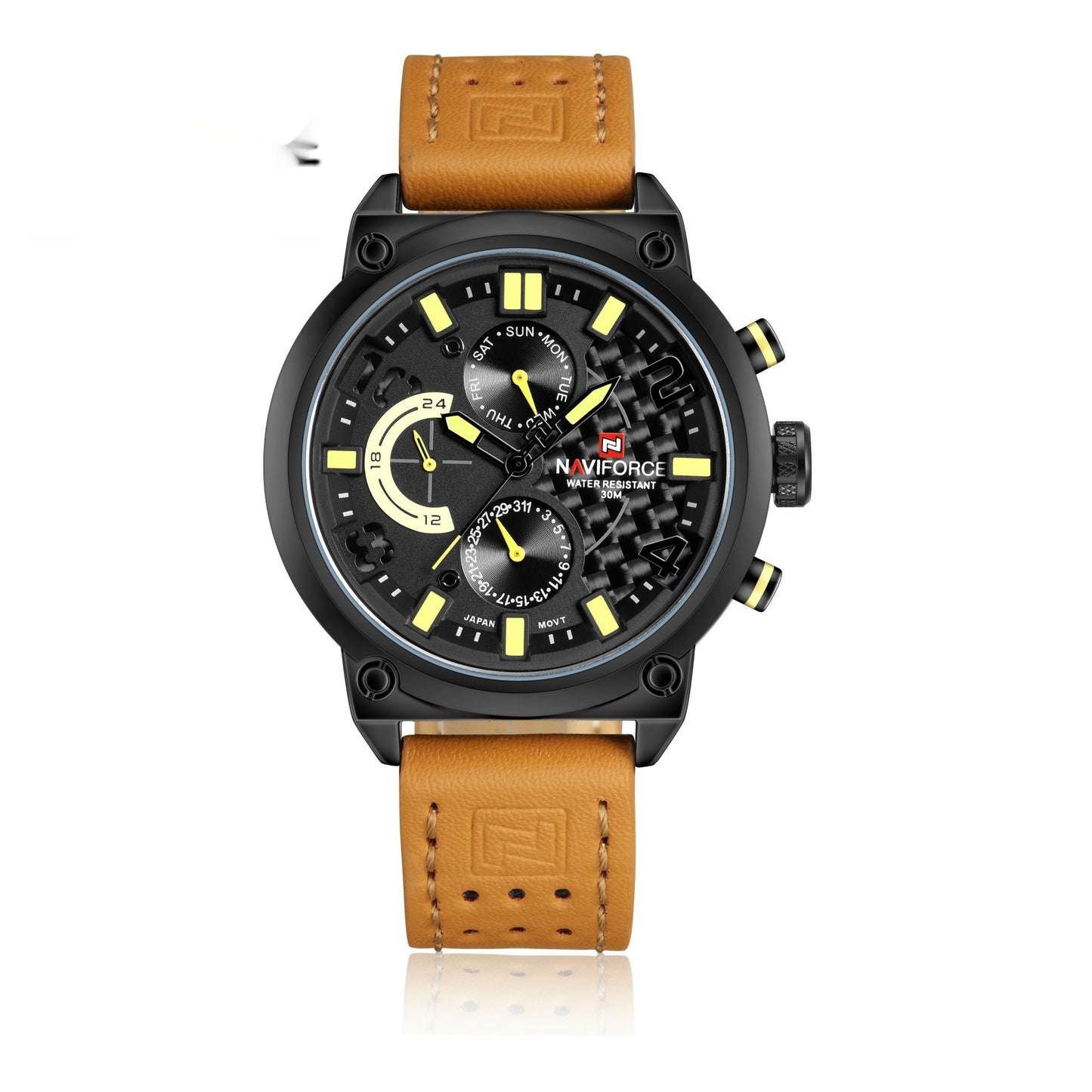 Men’s Quartz Watch Metal Case 30M Waterproof Casual Style with Multi-Colors