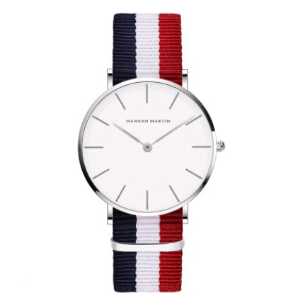 36mm Ladies Simple Waterproof Watch Korean White Belt