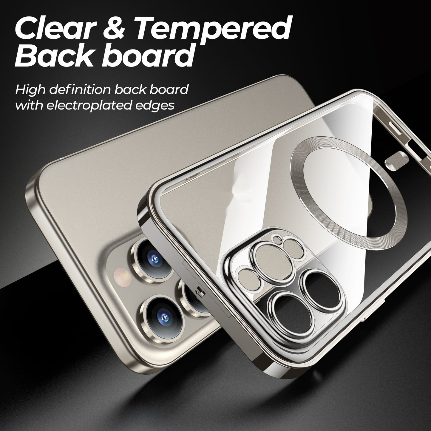 Metal Buckle Magnetic Phone Case With Wireless Charging