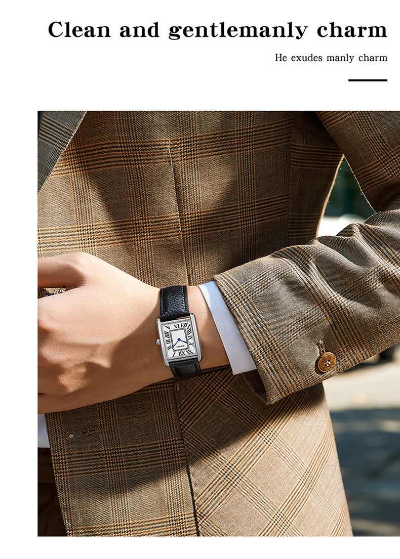 Roman Scale Couple Waterproof Watch For Lovers Casual