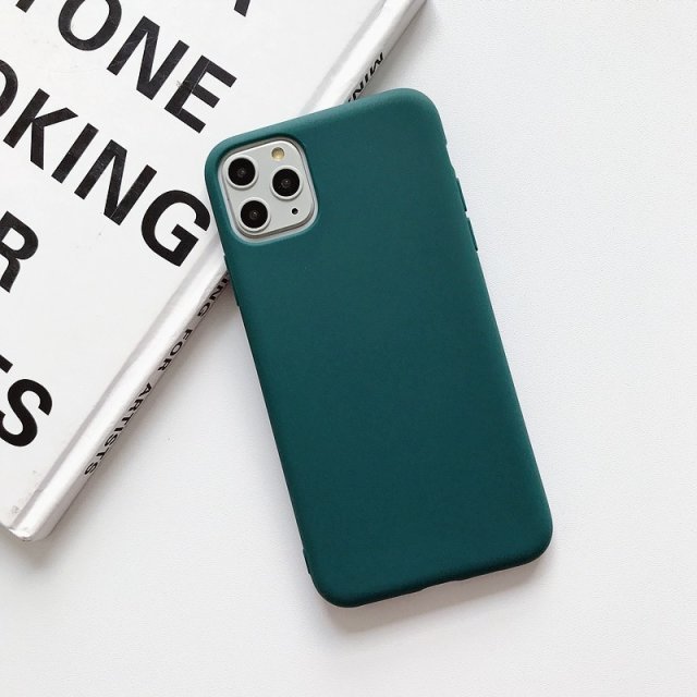 Color Silicone Case For iPhone 12 11 Pro XS XR XS Max