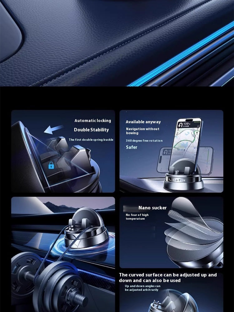 Car Dashboard Phone Holder 360 Degree Rotatable Non Slip