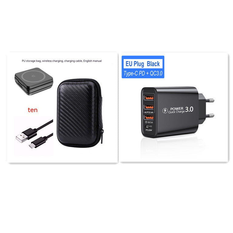 Foldable Three In One Magnetic Wireless Charger Stand