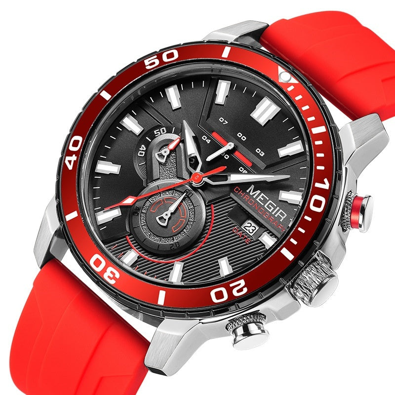 Men’s Chronograph Quartz Watch 53mm Large Dial Calendar Business Sport Style