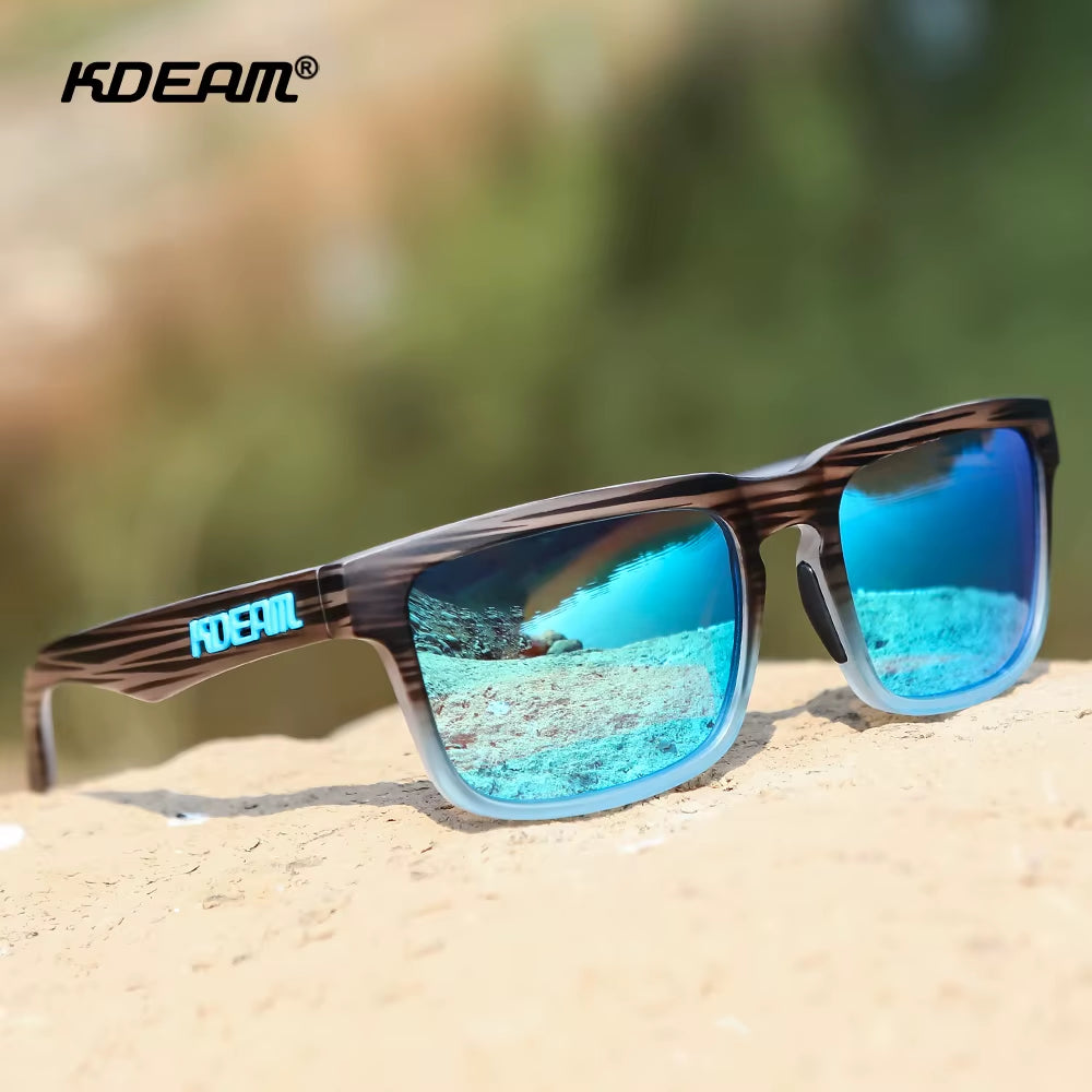2022 Square Men'S Polarized Sunglasses Outdoors Lifestyle Coating Sun Glasses New Matching Colors with Box