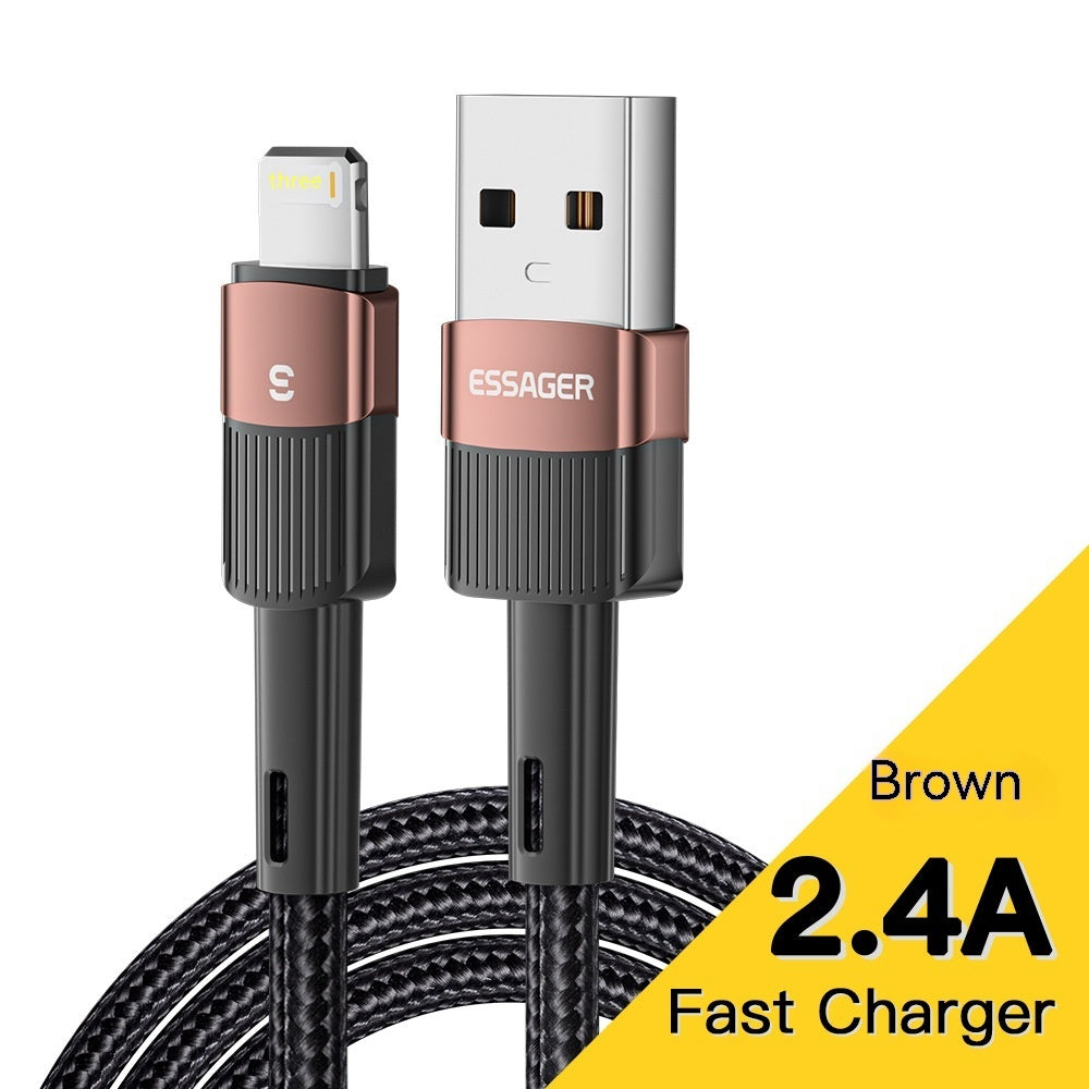New 6A Fast Charge Data Cable Lightning Micro USB Type C