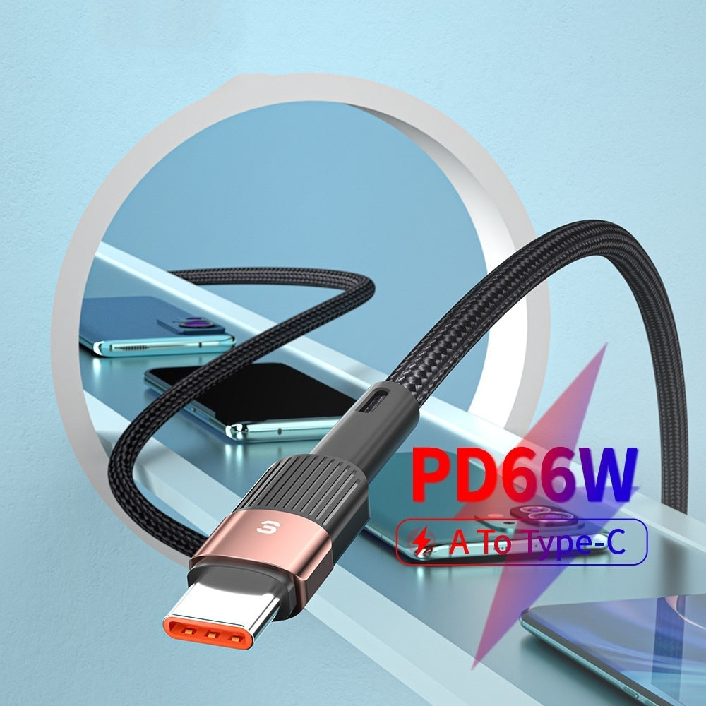 New 6A Fast Charge Data Cable Lightning Micro USB Type C
