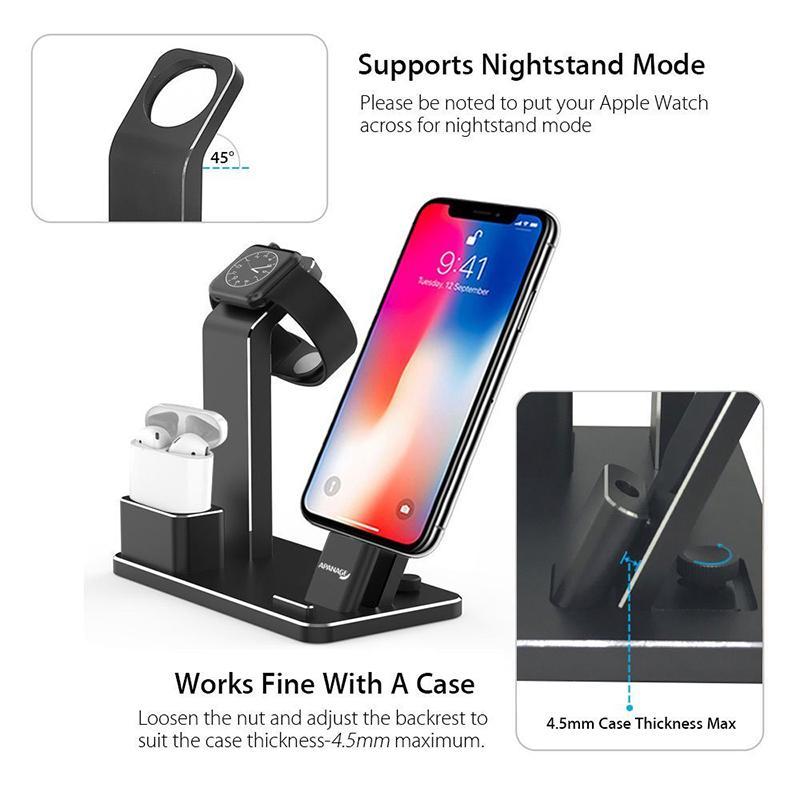 4 In 1 Wireless AirPods Charging Dock Holder For Apple