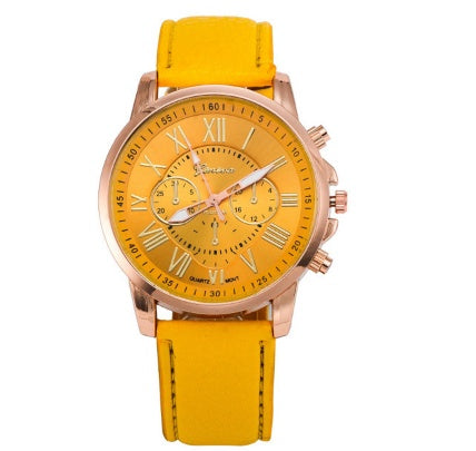 Three Eye Geneva Watches Lovers Retro Quartz Trends