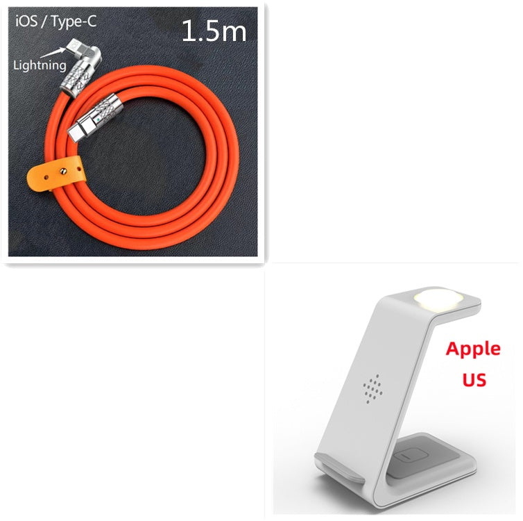 3 In 1 Fast Wireless Charging Station Stand For Phones