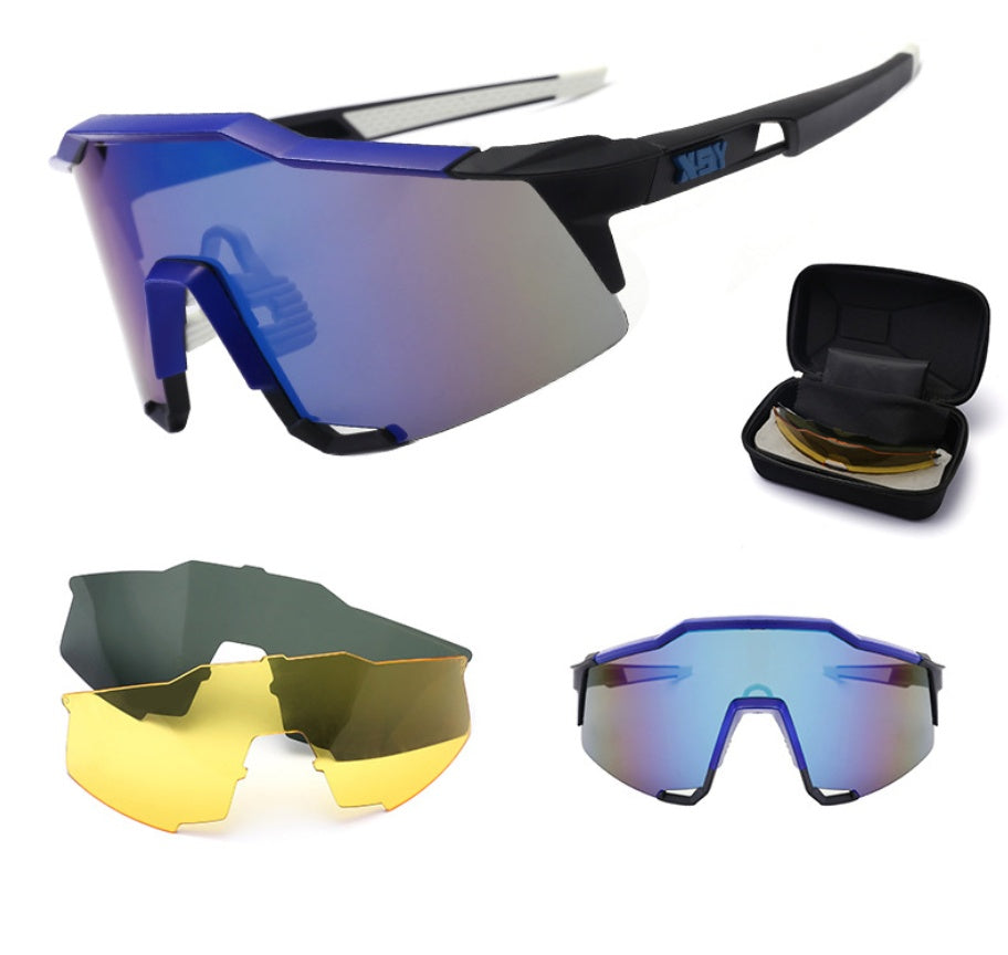 Polarized Sunglasses Men Riding Cycling Outdoor Sports UV400 Anti-Glare Shades