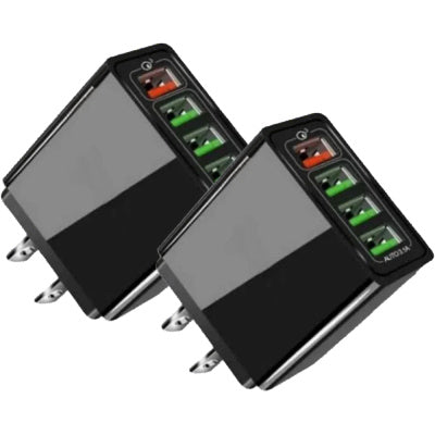 Illuminated 4 USB Mobile Phone Charger 3A Charging Head