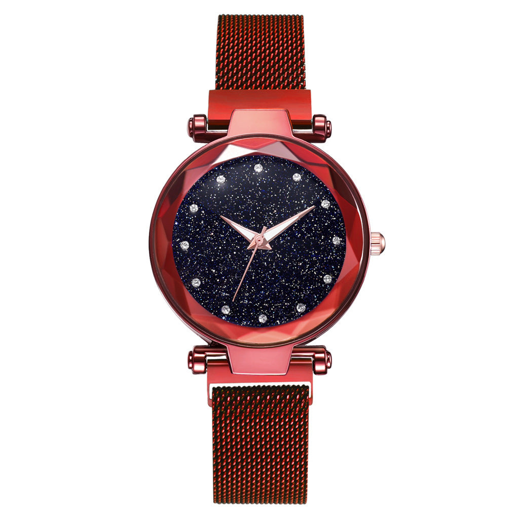Luxury Women Watch Set With Bracelet Elegant Starry Sky