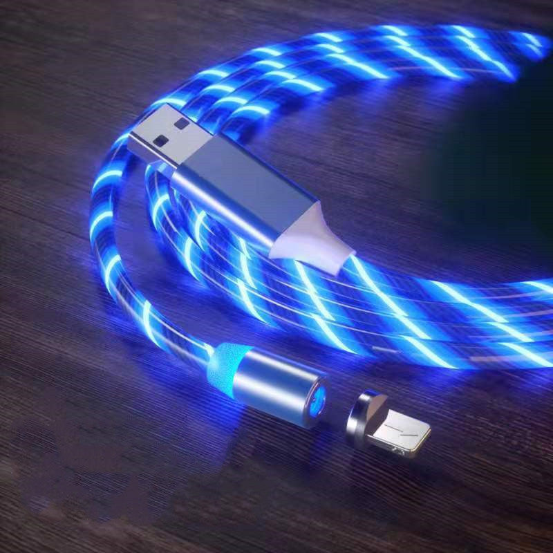 Magnetic Charging Cable With Type C Micro USB Lightning