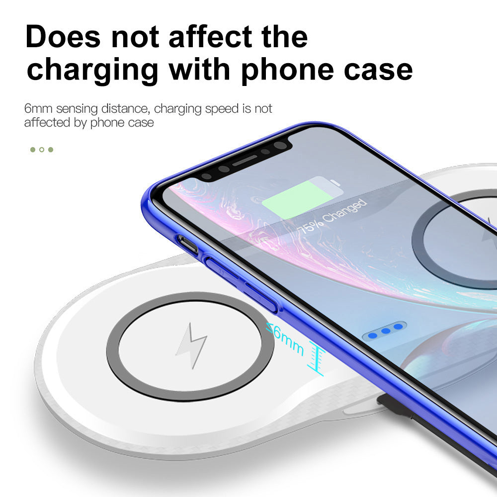 Dual Wireless Charger For Phones With Stable Fast Charging