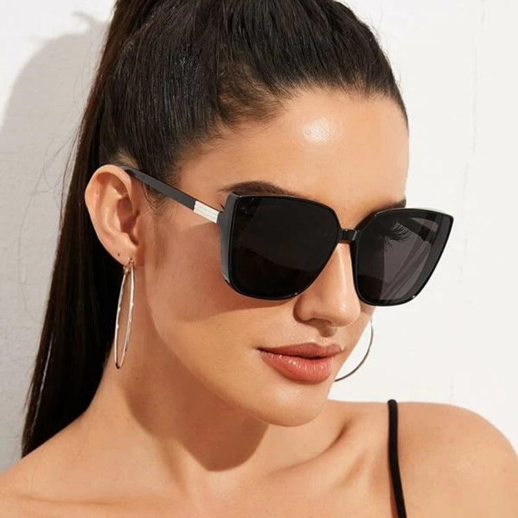 Cat Eye Sunglasses for Women - Personality Style UV400 AC Lens PC Frame