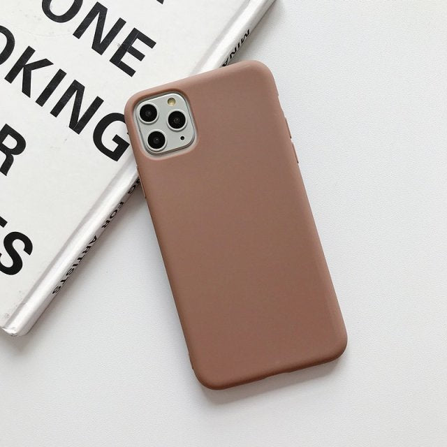 Color Silicone Case For iPhone 12 11 Pro XS XR XS Max