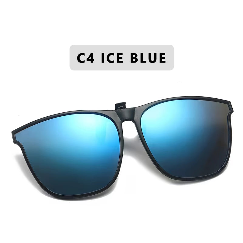 Clip-On Polarized Sunglasses Men Driving Night Vision – Free Shipping W/ Case