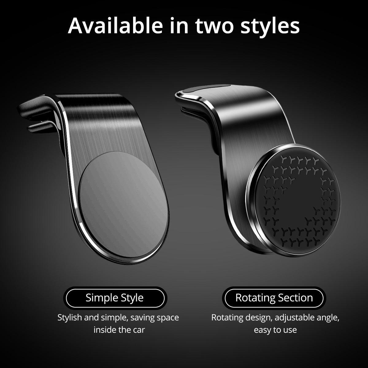 Magnetic Car Phone Holder Air Vent Mount 360 Rotation