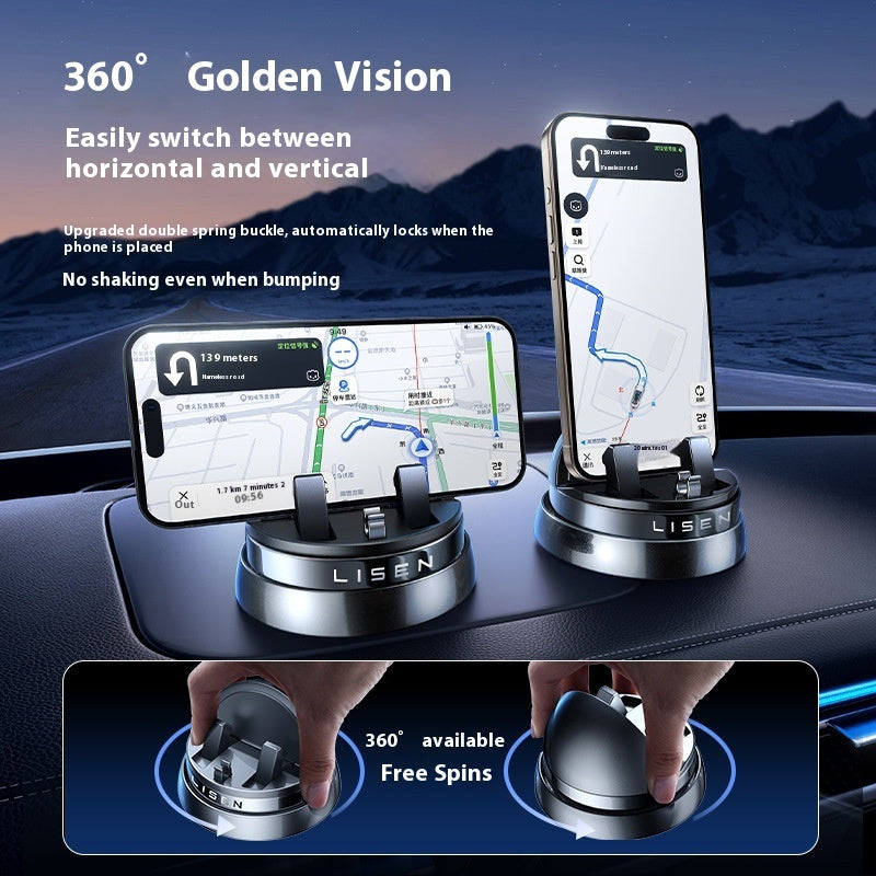 Car Dashboard Phone Holder 360 Degree Rotatable Non Slip