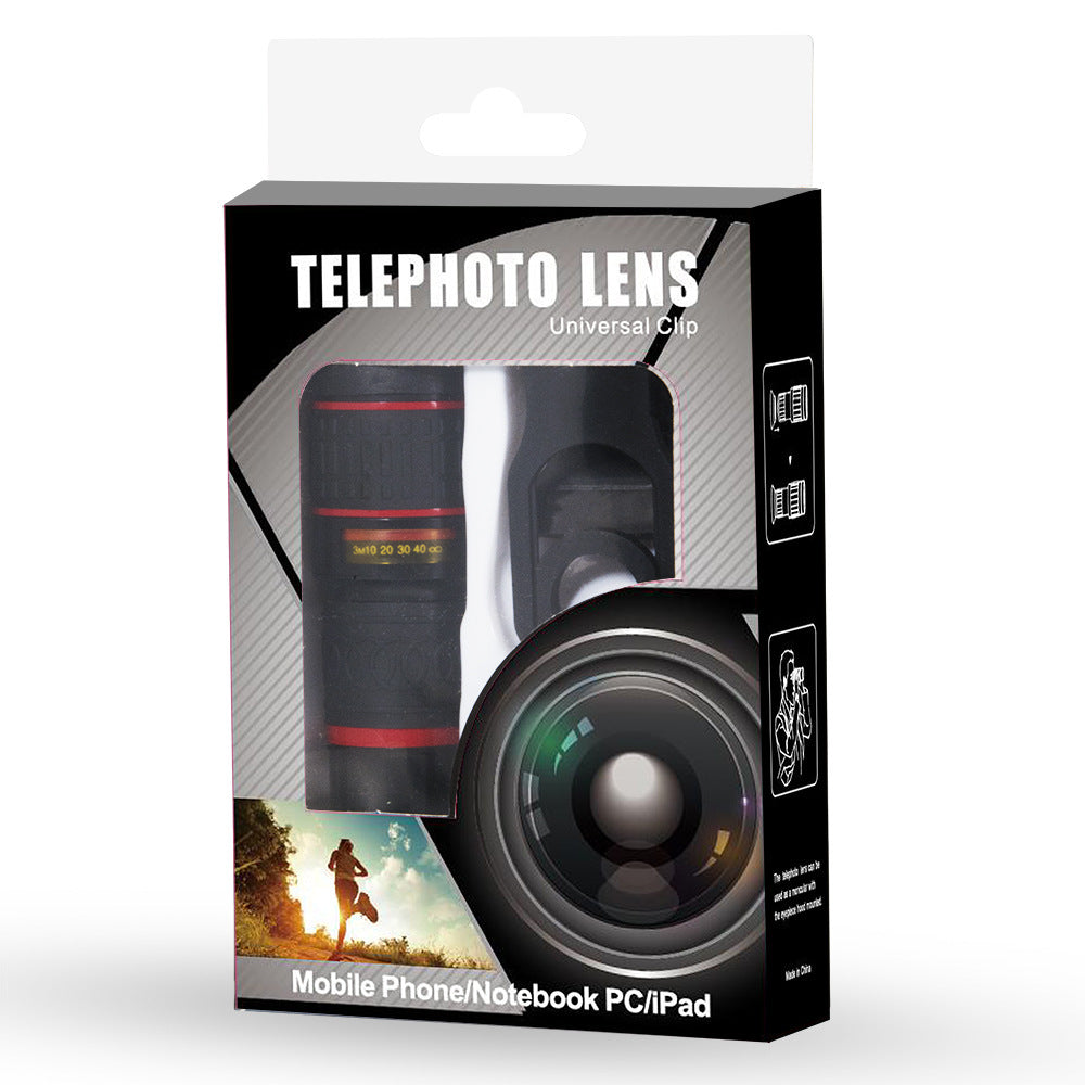 20X Phone Telescope Clip On Magnifier With Universal Clip