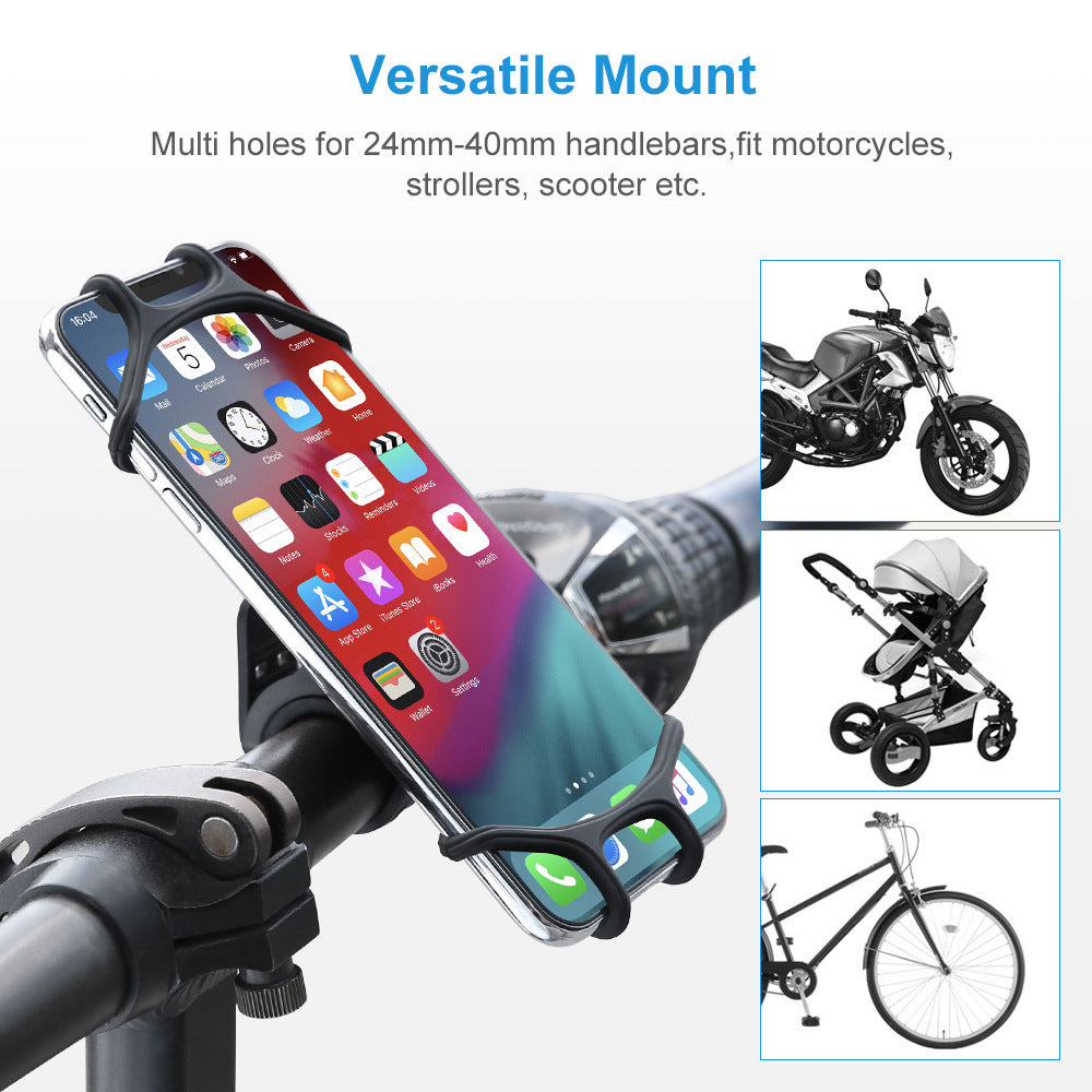 Floveme Bicycle Silicone Phone Holder Rotating Bracket