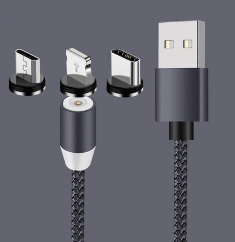 Spherical Magnetic Charging Cable With 360 Degree Rotation