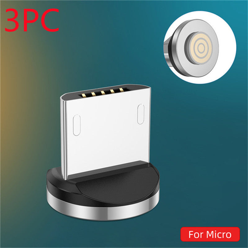 Magnetic Data Cable With LED Light for Android iOS Type C
