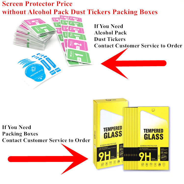 Half Screen White Tempered Glass Screen Protector Film for iPhone 6–16 Pro Max