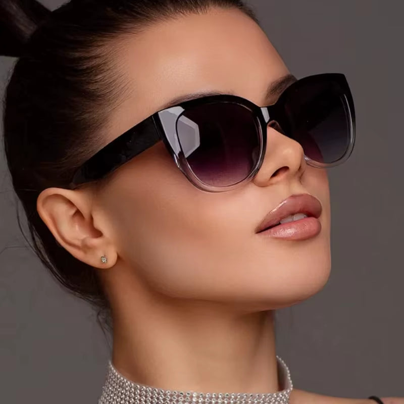 Cat Eye Sunglasses for Women Gradient UV400 Shades –Free Shipping, Case Included