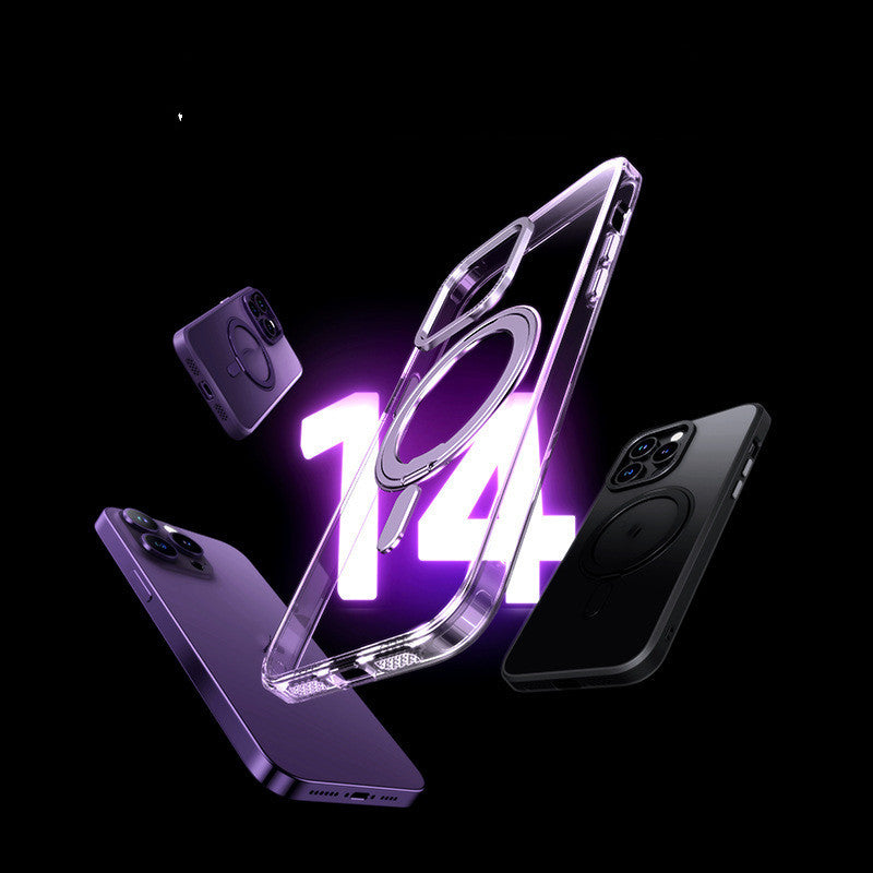 Transparent Fulcrum Protective Cover for iPhone Magnetic