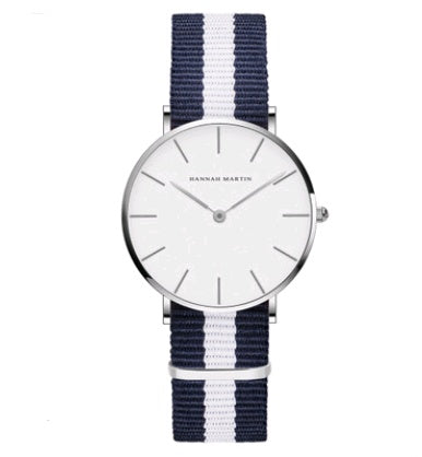 36mm Ladies Simple Waterproof Watch Korean White Belt