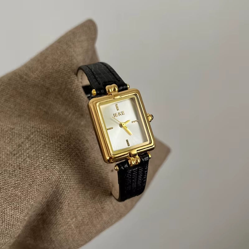 Classic Trend Ladies Watch Elegant Simple Retro 2025 Waterproof Quartz Watch Birthday Gift Student