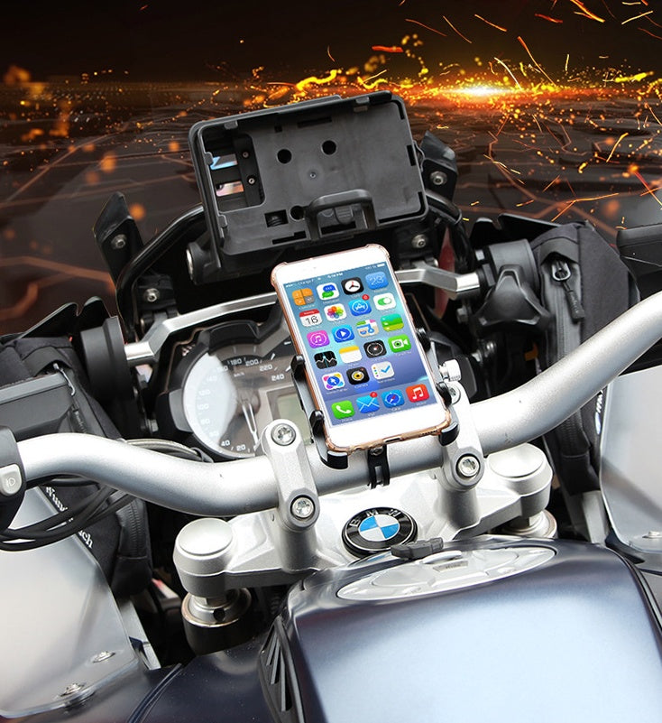 GUB Plus 6 Motorcycle Phone Holder Aluminum Alloy Clip