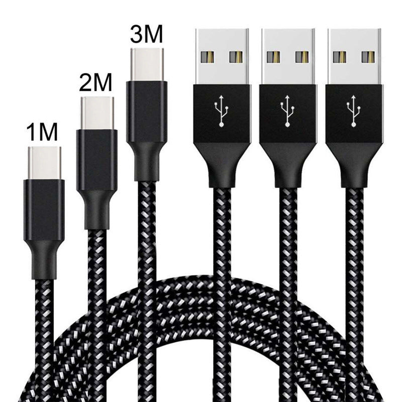 Apple USB Braided Nylon Charging Data Cable 1m 2m 3m