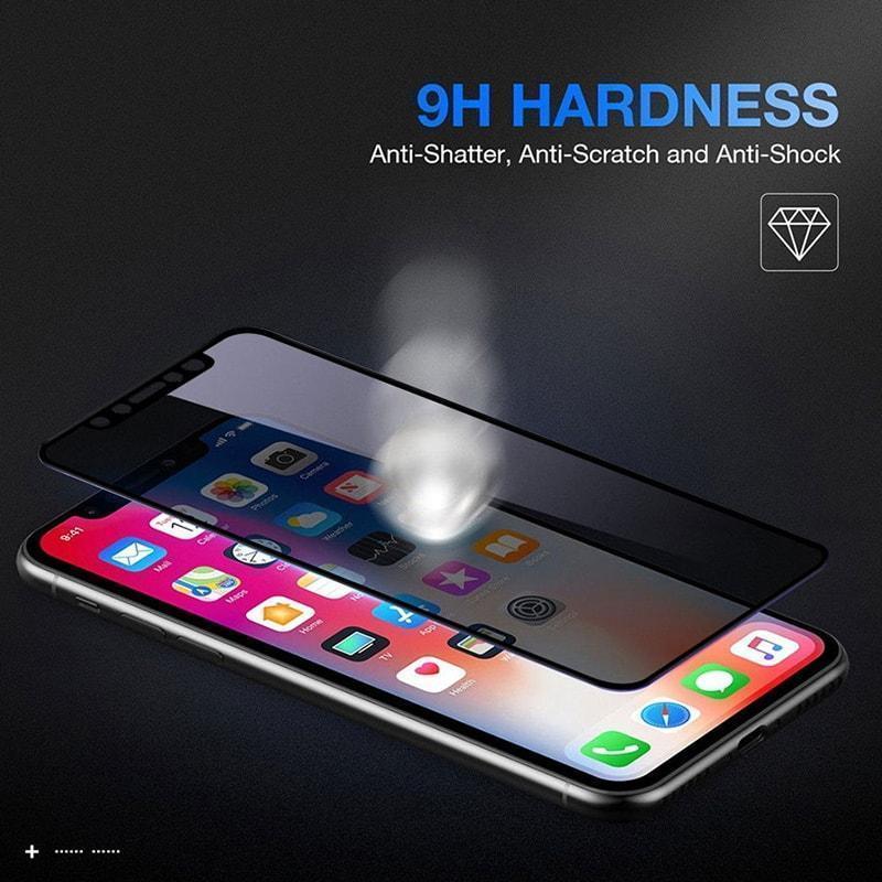 Matte Privacy Tempered Glass Screen Protector Anti Spy Film for iPhone 6–12