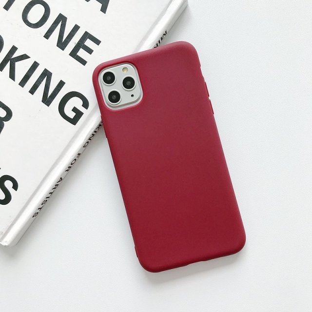 Color Silicone Case For iPhone 12 11 Pro XS XR XS Max